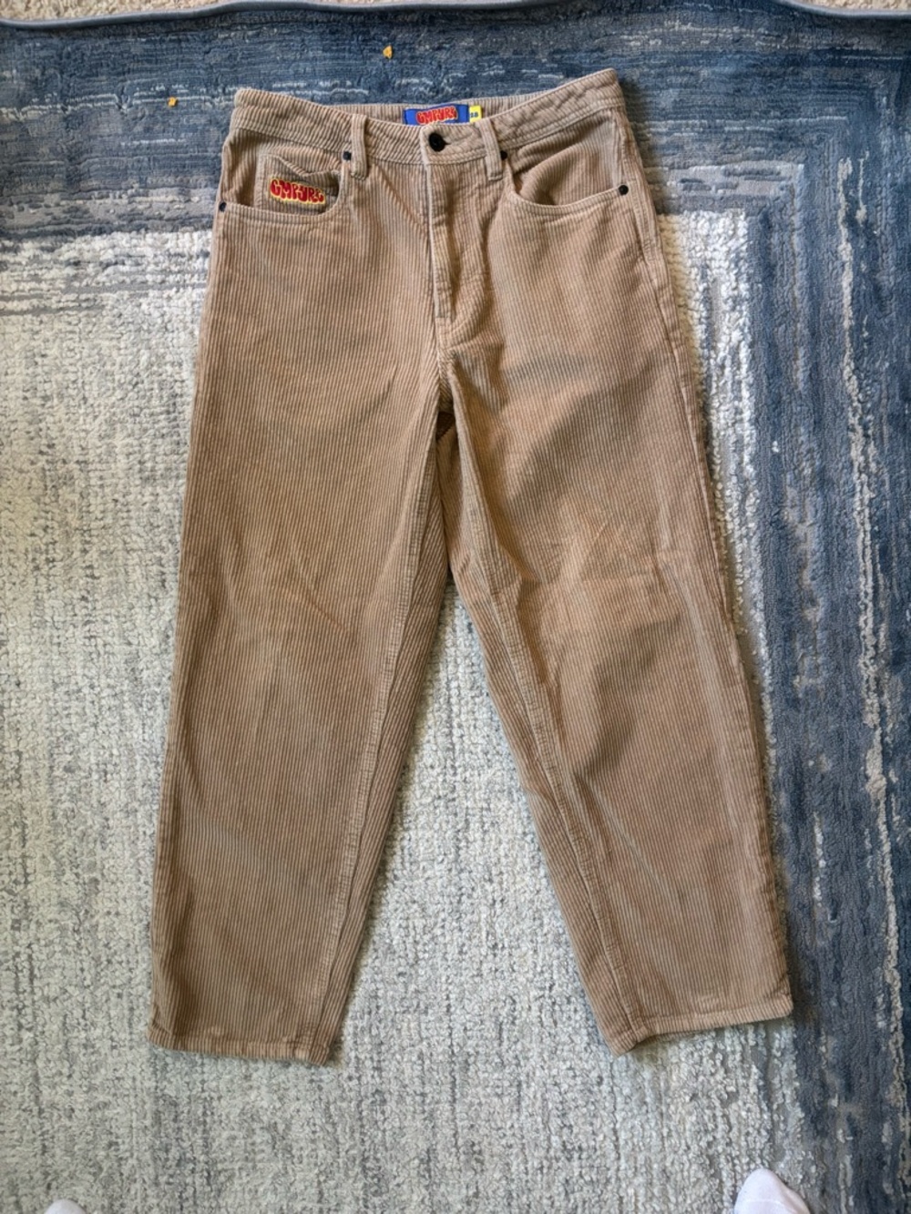 Empyre Men’s Straight Corduroy Jeans in Tan